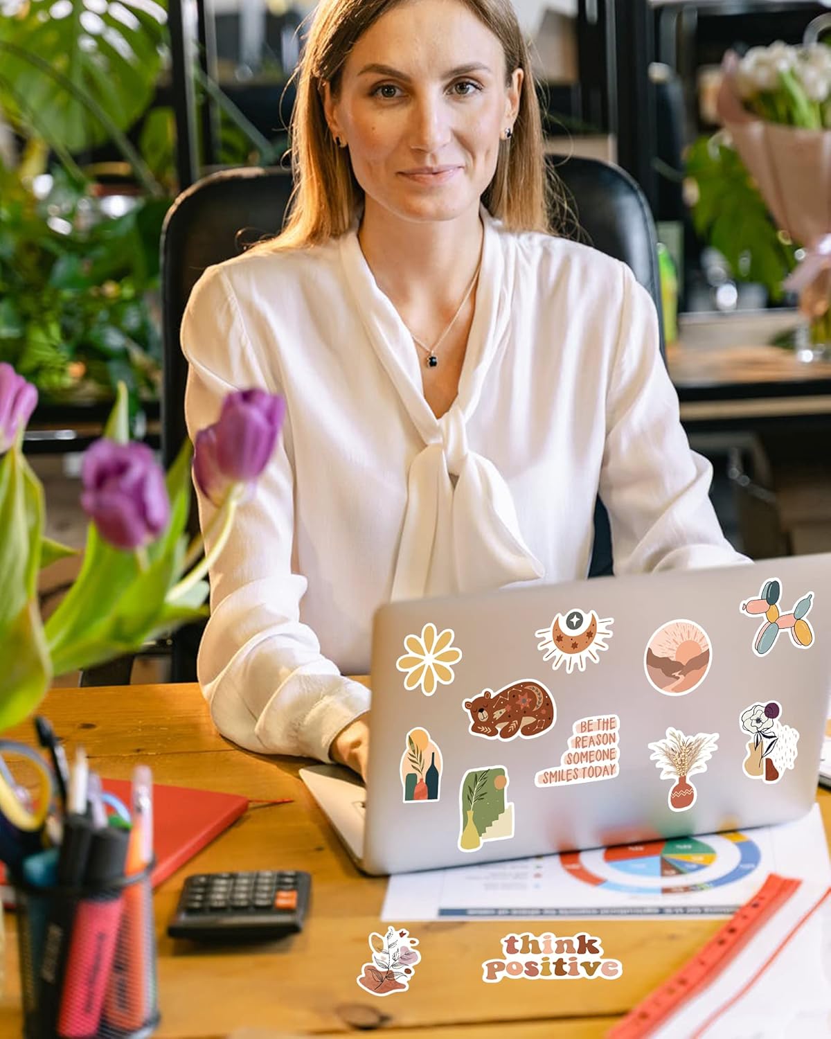 Benresive 300 Pcs Cute Stickers for Teens, Water Bottle Stickers, Preppy Boho Aesthetic Sticker Packs, Vinyl Waterproof Scrapbook Laptop Bulk Stickers for Adults Girls Kids : Electronics