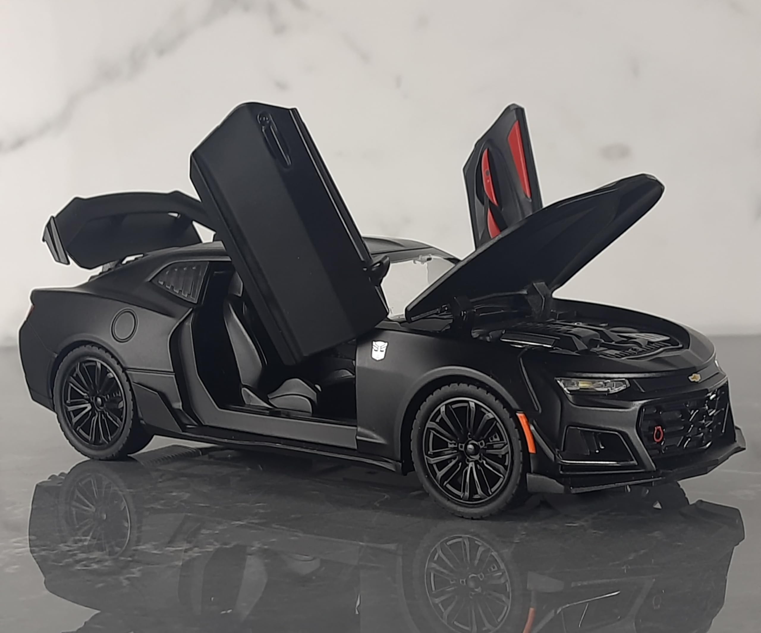 Toyshimmer 1:24 Famous Bumble Bee/Alloy Chevrolet Camaro in matt Black Color Race Car Alloy Model Race Car Kids Toys Race Cars Diecasts Toy Vehicles Pull-Back, Light, Sound Black matt Color (B0CV5382KG) Amazon Price History, Amazon Price Tracker
