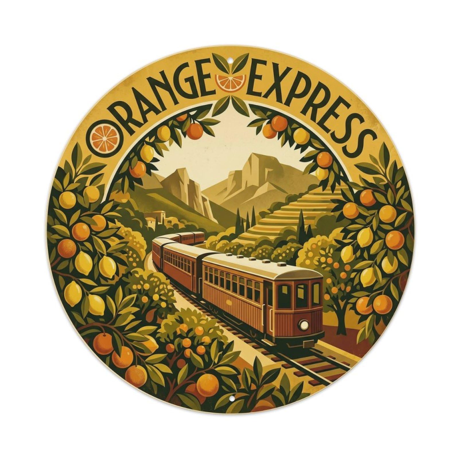 Mallorca Express Island Heritage Seaside Travel Metal Tin Sign