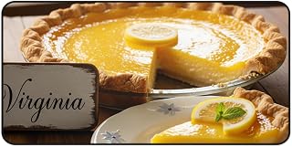 Golden Yellow Lemon Chess Pie Desk Mat – Premium Vibrant Colors Made in The USA