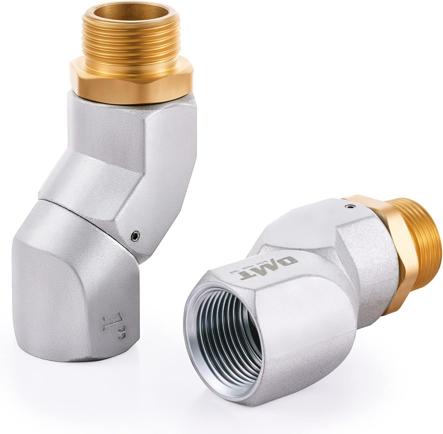 Orion Motor Tech 2pcs 1" NPT Fuel Hose Nozzle Swivel Kit, 1" NPT Fuel Transfer
