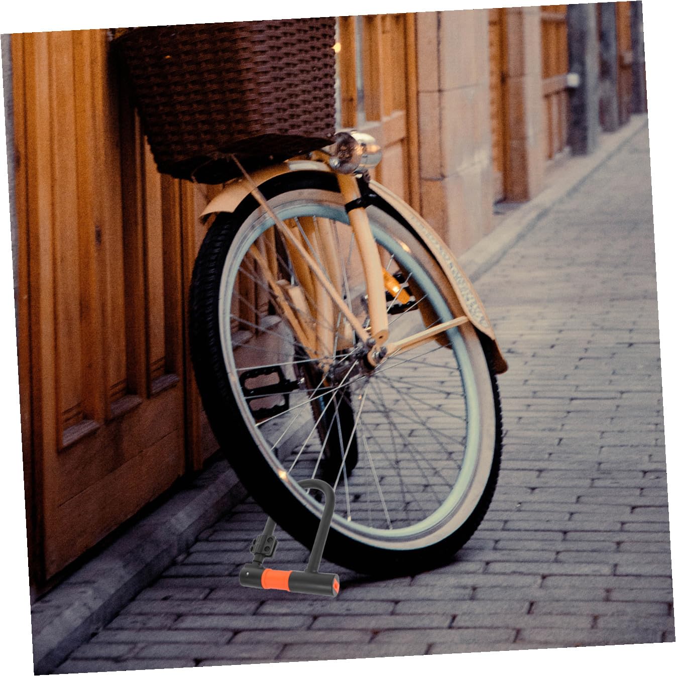 Lucchetto Antifurto a U per Bicicletta e Scooter, Nero