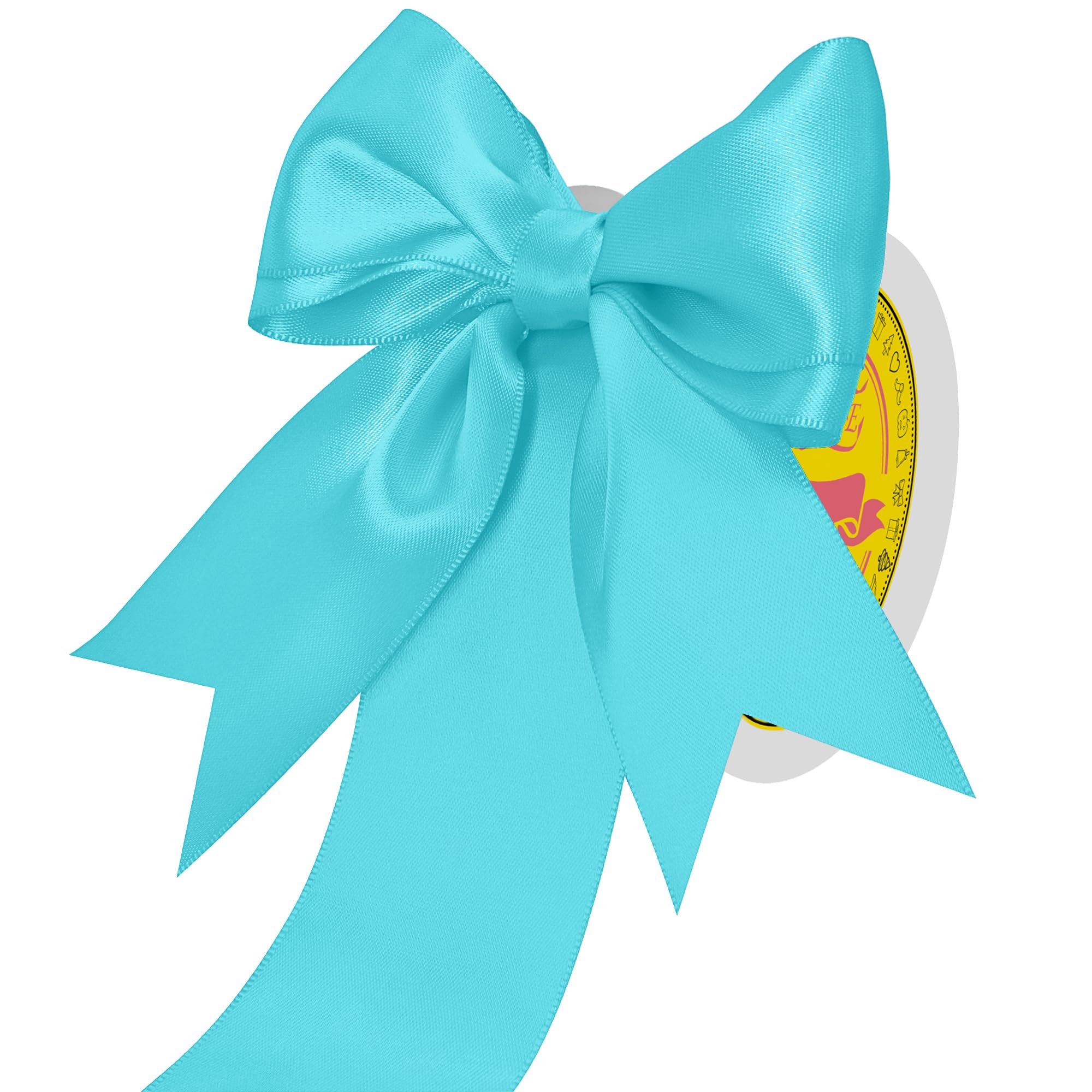 Double Face Turquoise Satin Ribbon 2 inch X 25 Yards Polyester Turquoise Ribbon for Gift Wrapping Very Suitable for Weddings Party Hair Bow Invitation Decorations and More