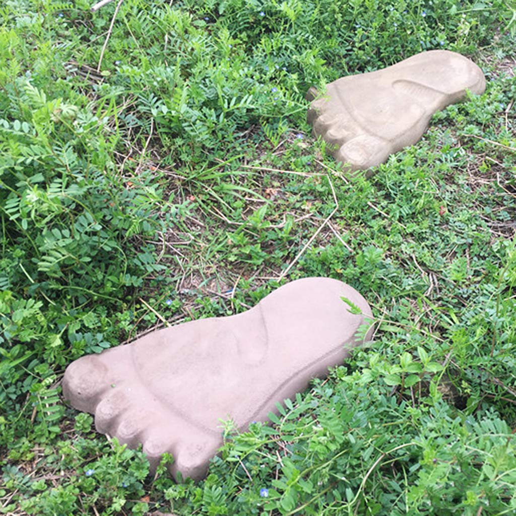 1 par de moldes de pavimentación de piedra de hormigón para jardín