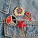 Ximimark 4 PCS Red Star Hammer Sickle Enamel Pin Retro USSR Symbol Brooch Soviet Union Marxism Logo Jewelry