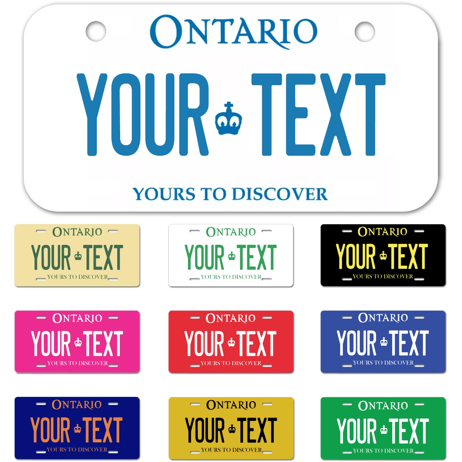 Ontario License Plate, 6"×12" Custom License Plate — view 51