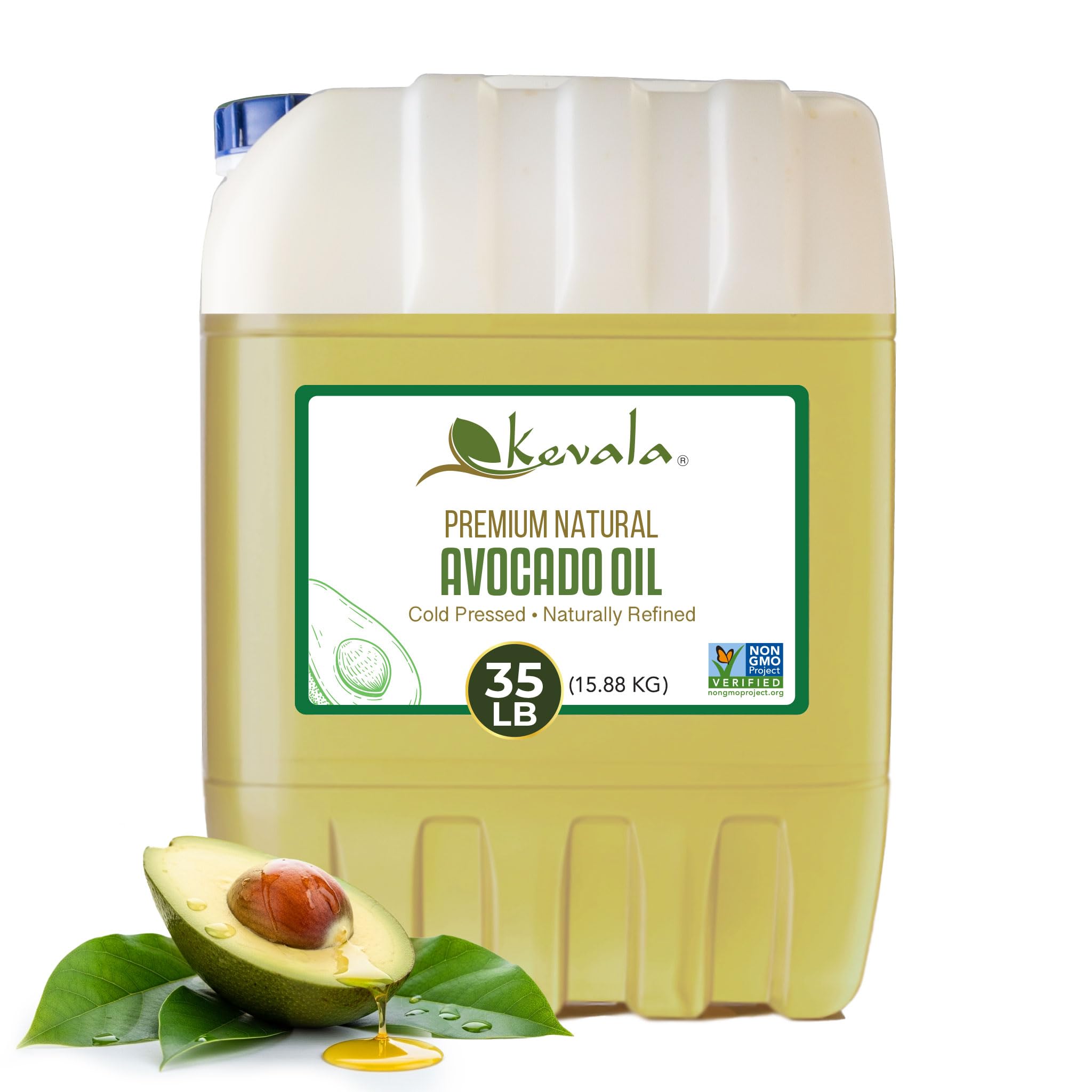 Kevala Avocado Oil - Cold Pressed, Non GMO, Vegetable Option for Cooking, Veg...