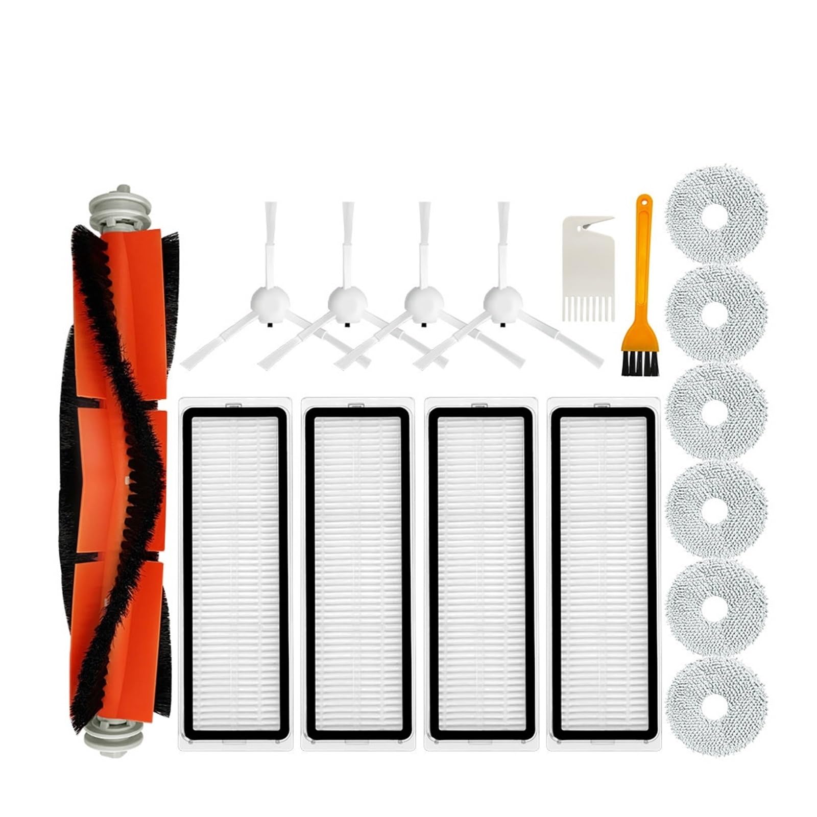 Kicici Compatible With Xiaomi Dreame Bot L10 L10s Ultra Robot Vacuum Cleaner Spare Parts Accessories Main Side Brush Hepa Filter Mop Dust Bag(Set F)