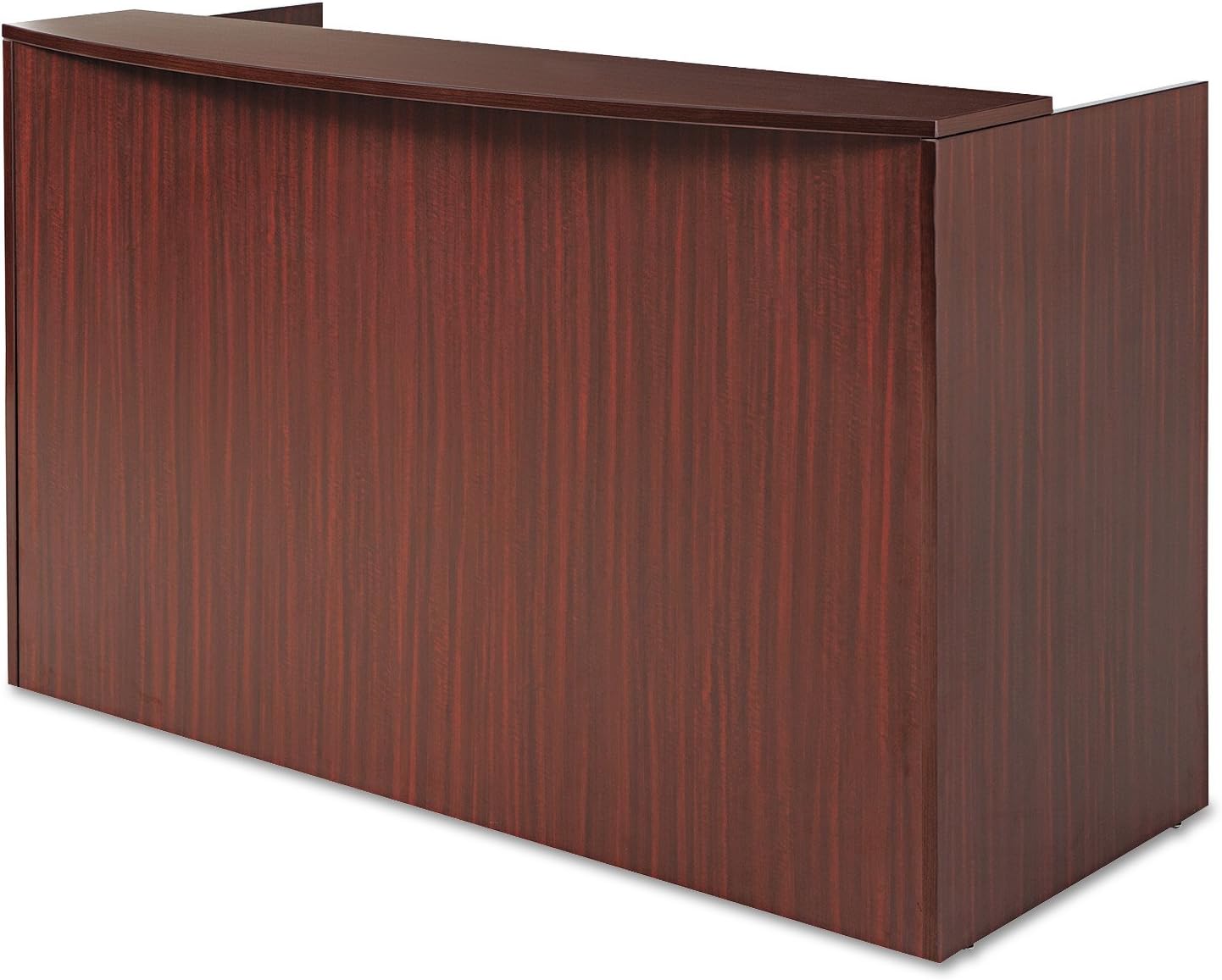 Alera ALE Valencia Series Reception Desk w/Counter,71w x 35 1/2d x 42 1/2h, Mahogany : Office Products