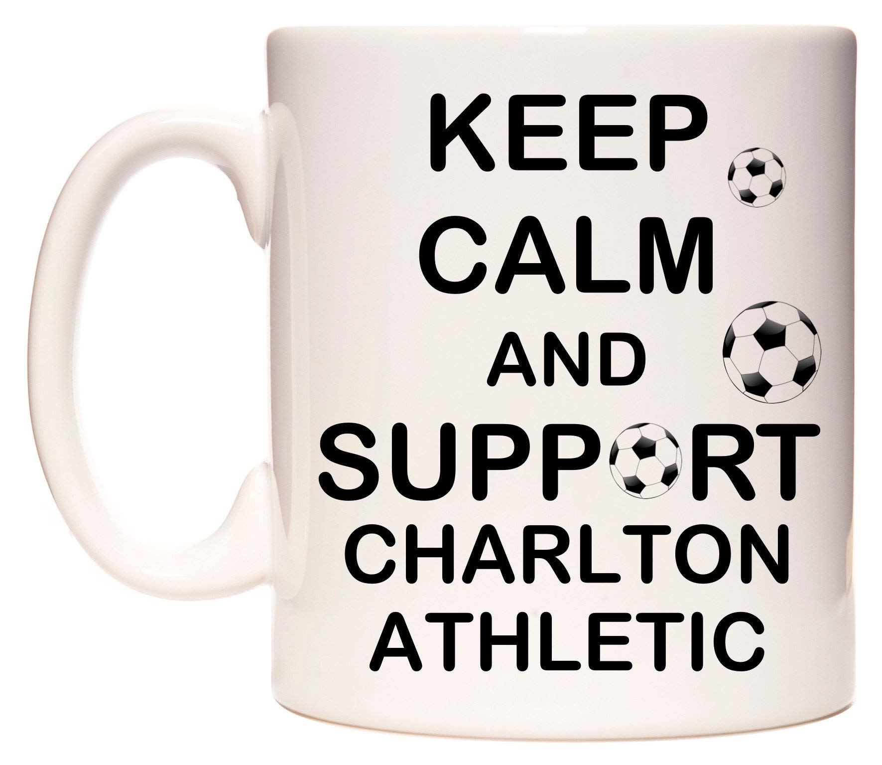 WeDoMugsKeep Calm and Support Charlton Athletic - Ceramic 11oz Coffee Tea Gift Mug Cup