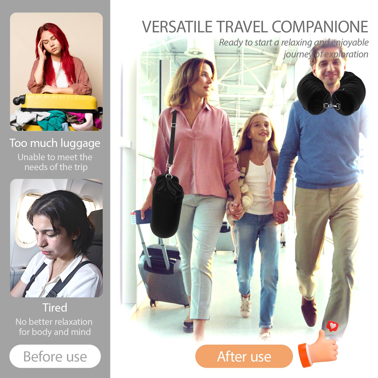 Stuffable Travel Pillow, Stuffable Neck Pillow For | Ubuy