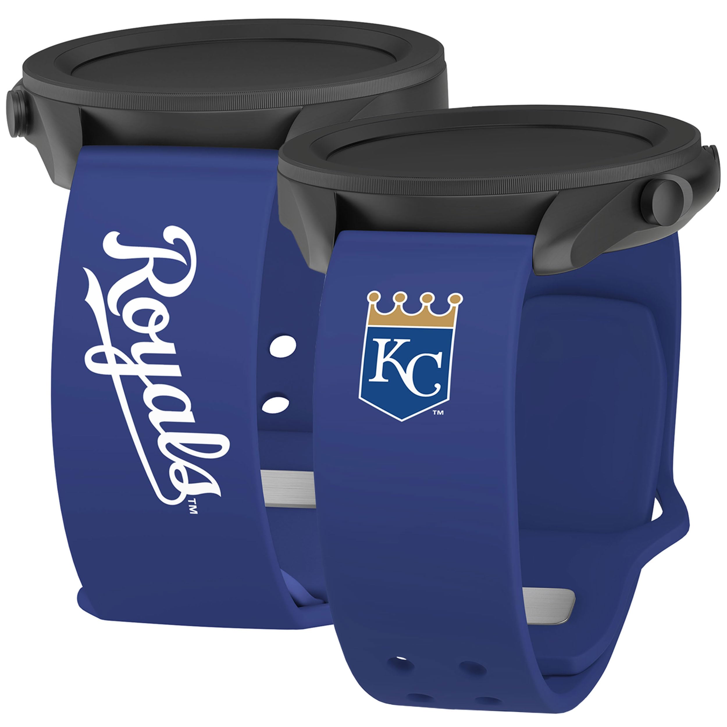 Game Time Kansas City Royals Iconic Edition HD Watch Band Compatible with Samsung Galaxy Watch (20mm Short)