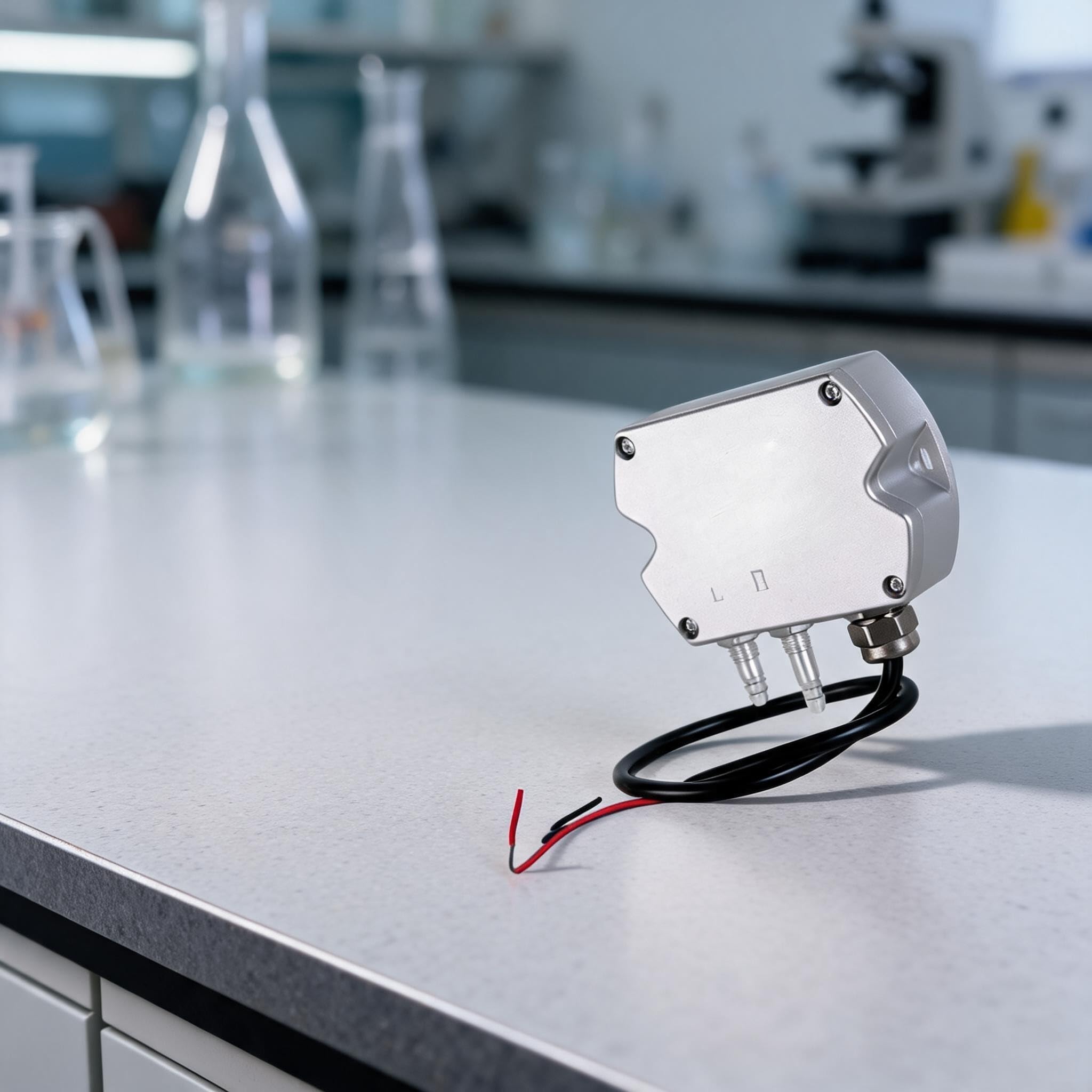Gas Differenzdrucksensor 4-20mA für Trockengase(0-300Pa) | Trockengas-Messung, Echtzeit-Daten, 4-20mA Signal, HVAC geeignet, präzise Überwachung