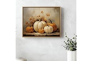 Vintage Autumn Pumpkin Canvas Prints