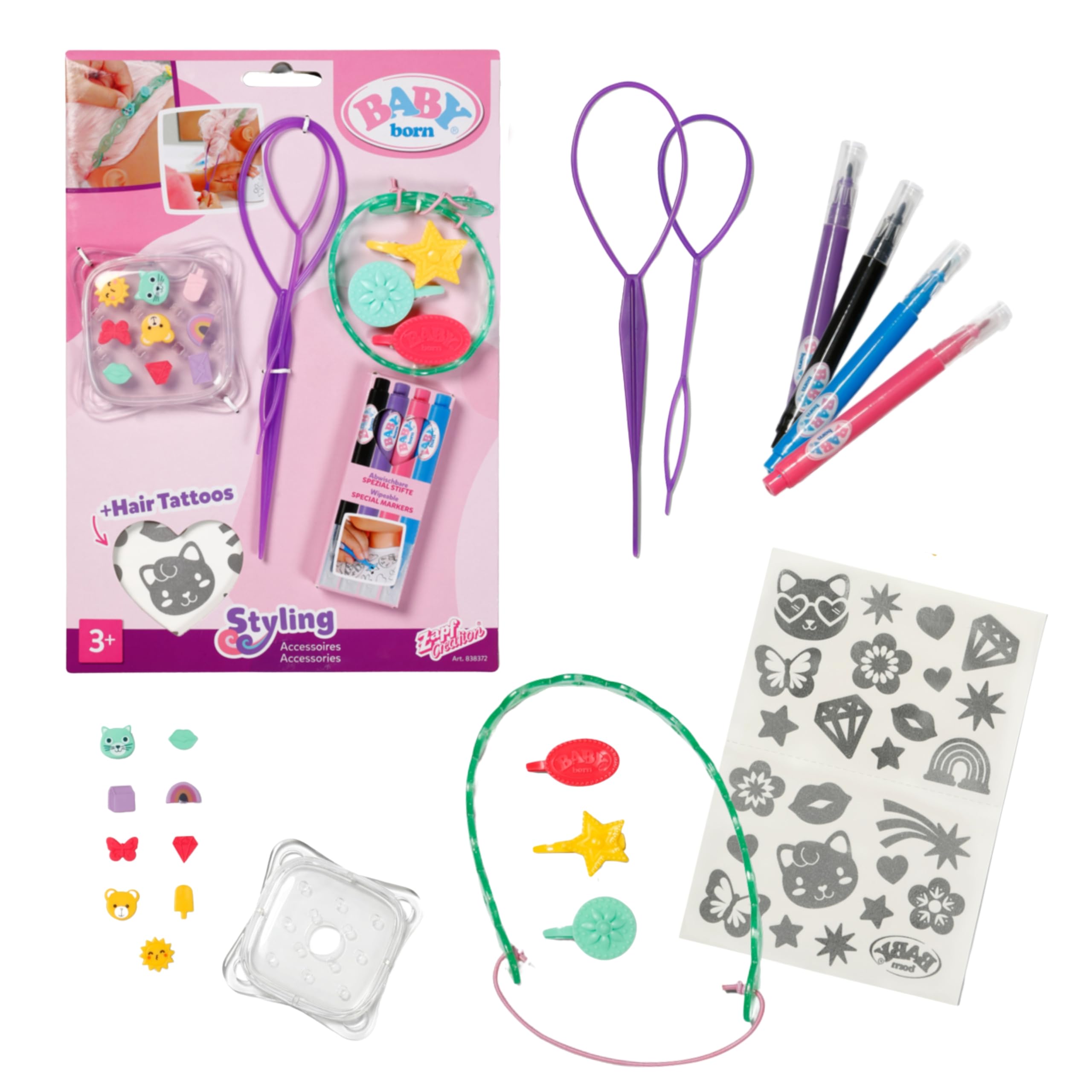 BABY born Styling Markers & Accessories for Styling Heads