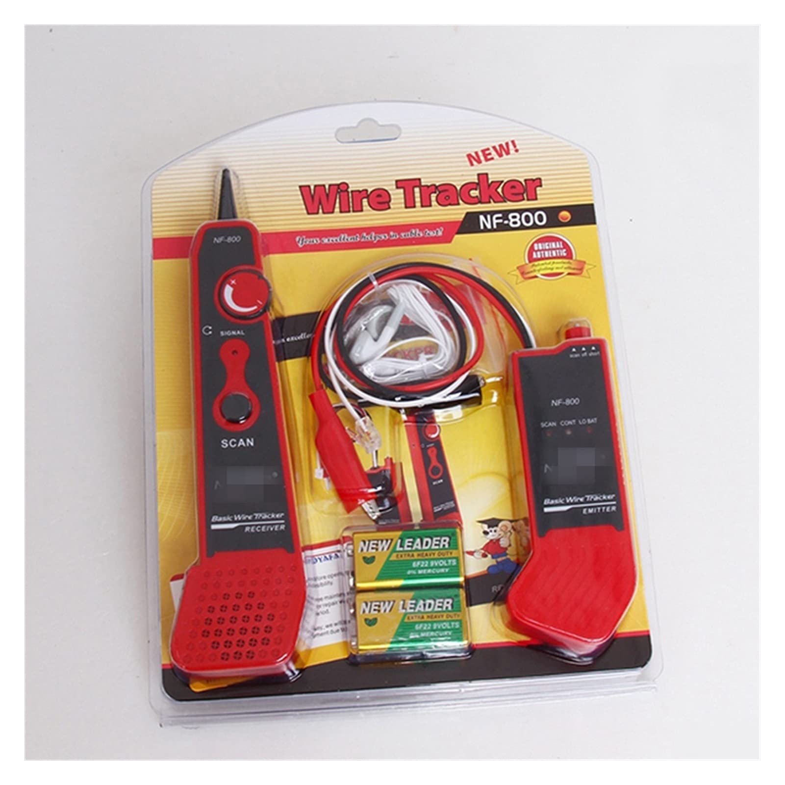 TELECOM Dedicated Metal Cable Tester RJ11 RJ45 Finder/Red Cable Finder Tester Tracker Para Ethernet y teléfono