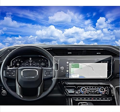 XXCIWP Protector de pantalla Sierra 2024 para GMC Sierra 1500 2024 2024 Accesorios 2024 Sierra 25003500HD 13.4 pulgadas, película protectora de