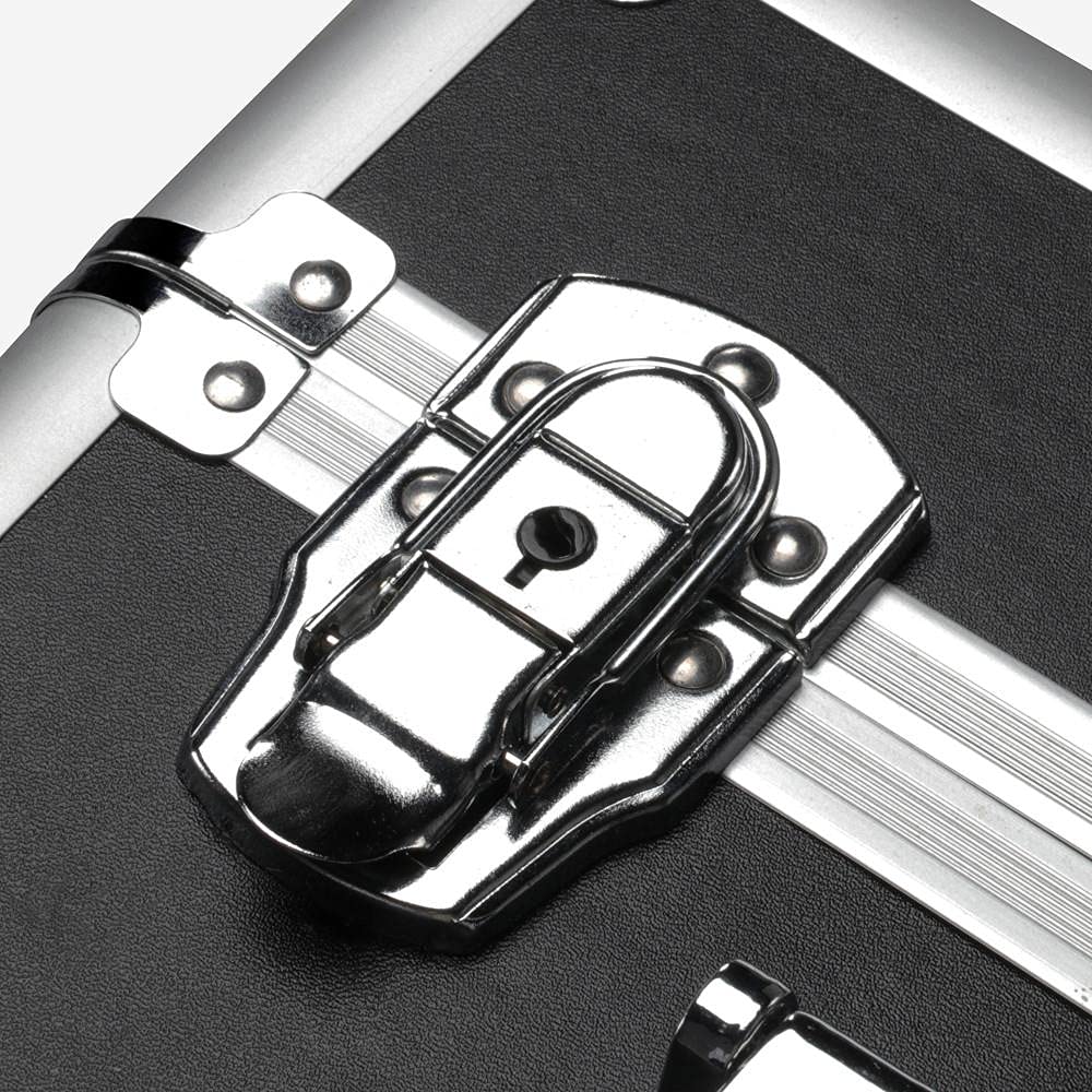 Yaheetech Valise Maquillage Professionnel Malette Maquillage Beauty Case à roulettes Detachable Boîte en Haut Utilisée Séparément avec Bandoulière Poignée Télescopique 36 x 24 x 106,5 cm Noir