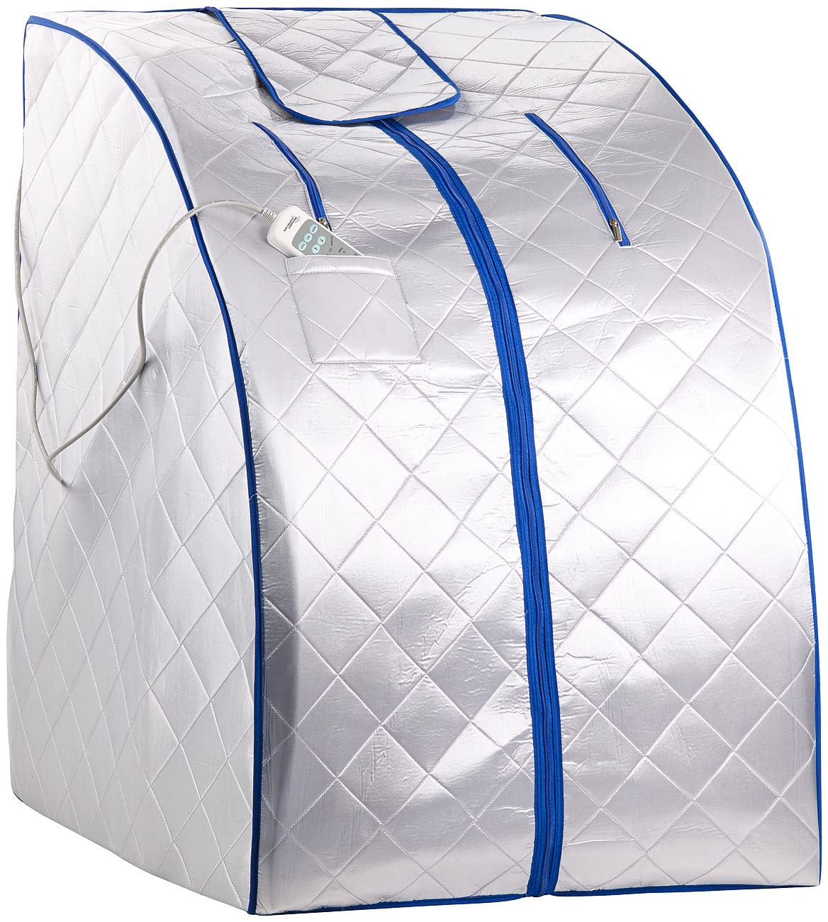 Sauna portatile a infrarossi con pediluvio riscaldante, 4 riscaldatori in carbonio, sedia, 1050 W