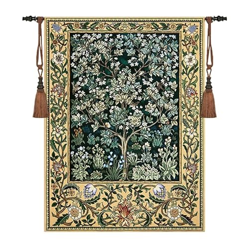 Aubelin Tapestry Large Green William Morris Tree of Life Fine