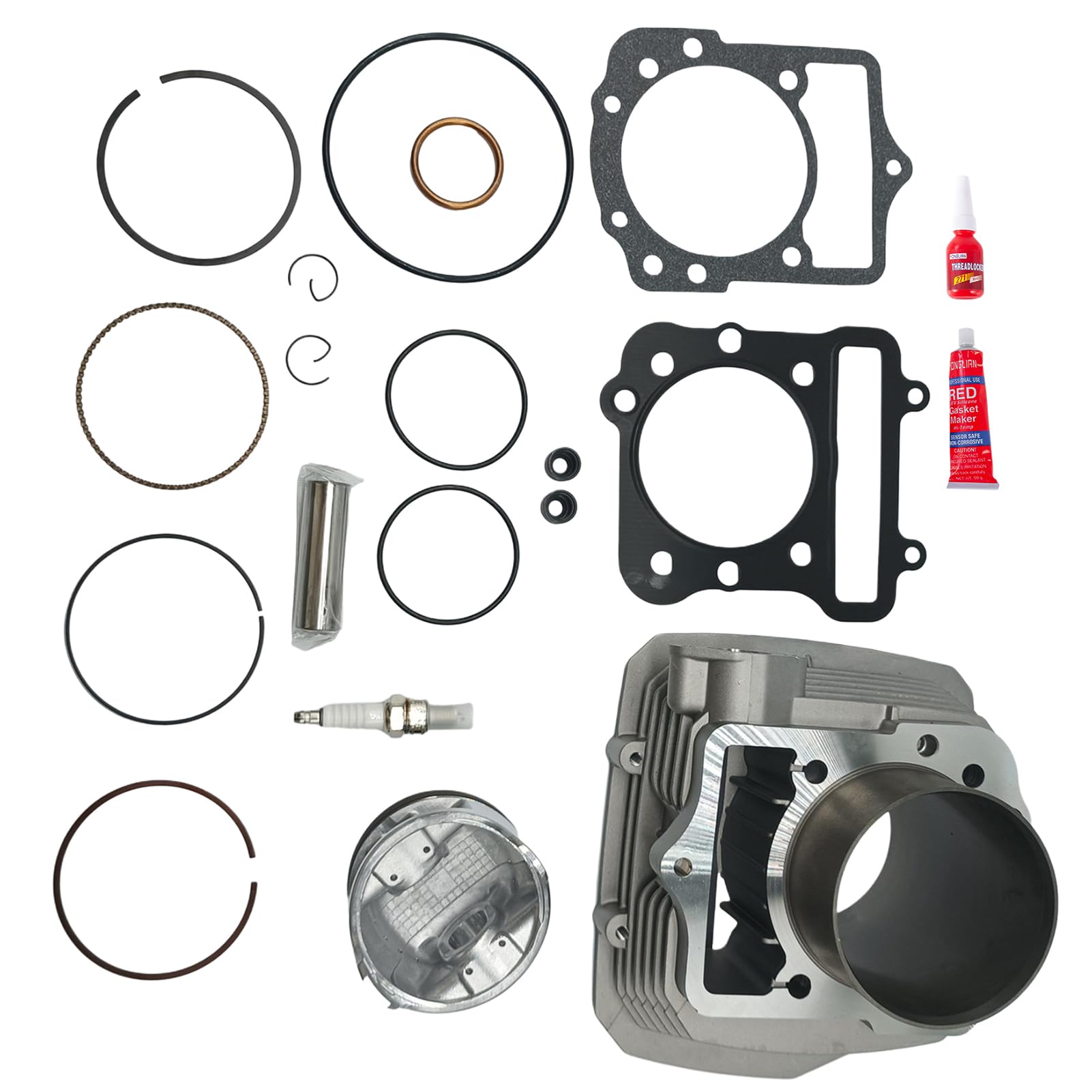 Amazon.com: Engine Cylinder Jug Piston Gasket Kit Top End Rebuild