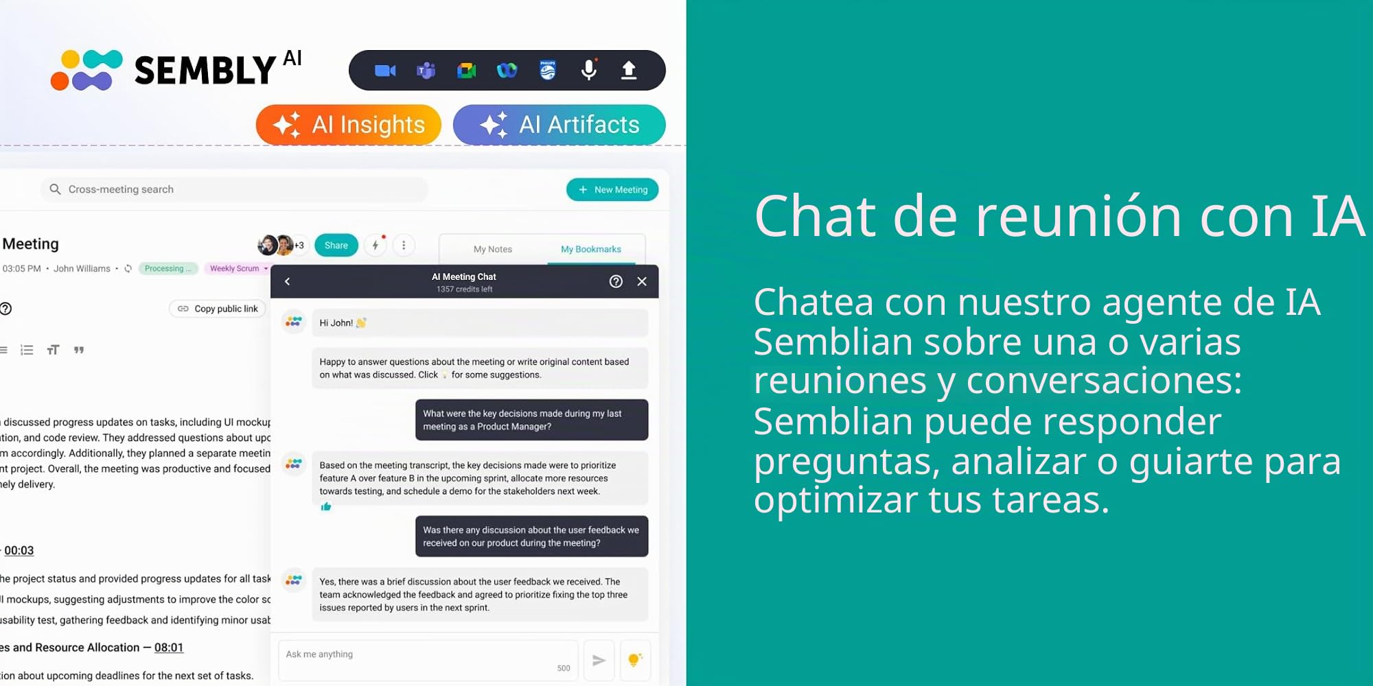 Philips Grabadora de reuniones DVT8115 con micrófono de reunión de 360° y reconocimiento de Voz en la Nube basado en IA Sembly