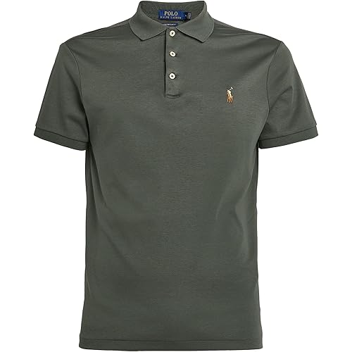 POLO RALPH LAUREN Men's Short Sleeve Knit Pima Polo