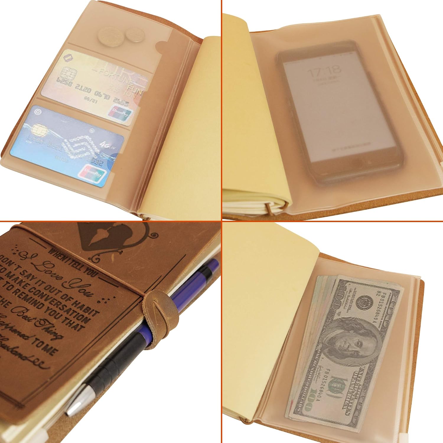 Kenon Engraved Leather Notebook To My Dad- Hand-Crafted Genuine Leather Journal for Writing Poets, Travelers - Image 5