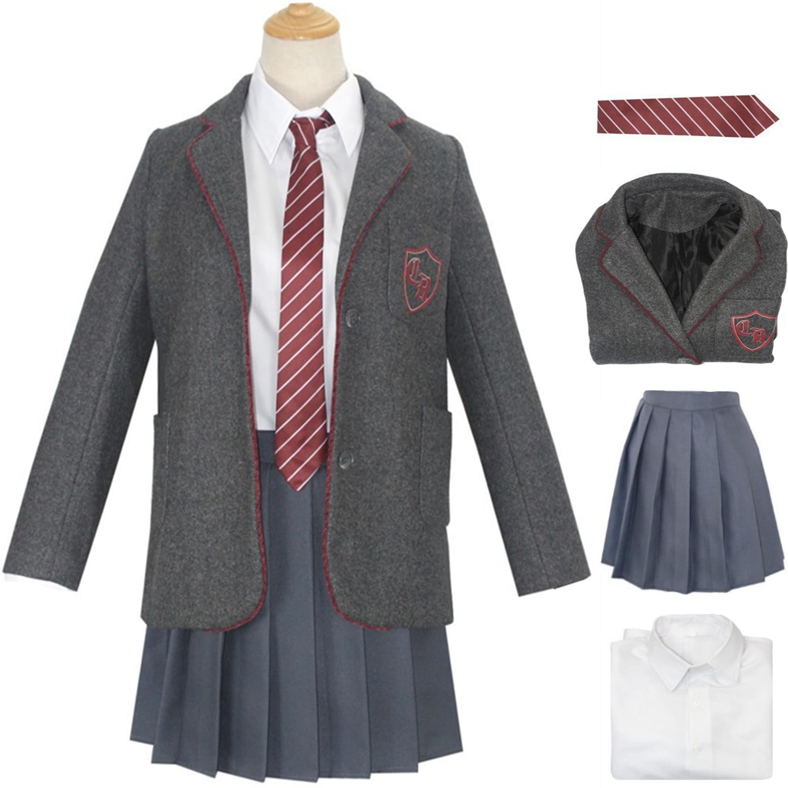 Bambina Matilda Cosplay Costume Halloween Festa Uniforme Scolastica