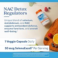 Vista 5 de Doctor's Best Nac Reguladores de desintoxicación con seleno excelente, sin OMG, vegetariano, sin gluten y soja, 180 cápsulas vegetales, 180