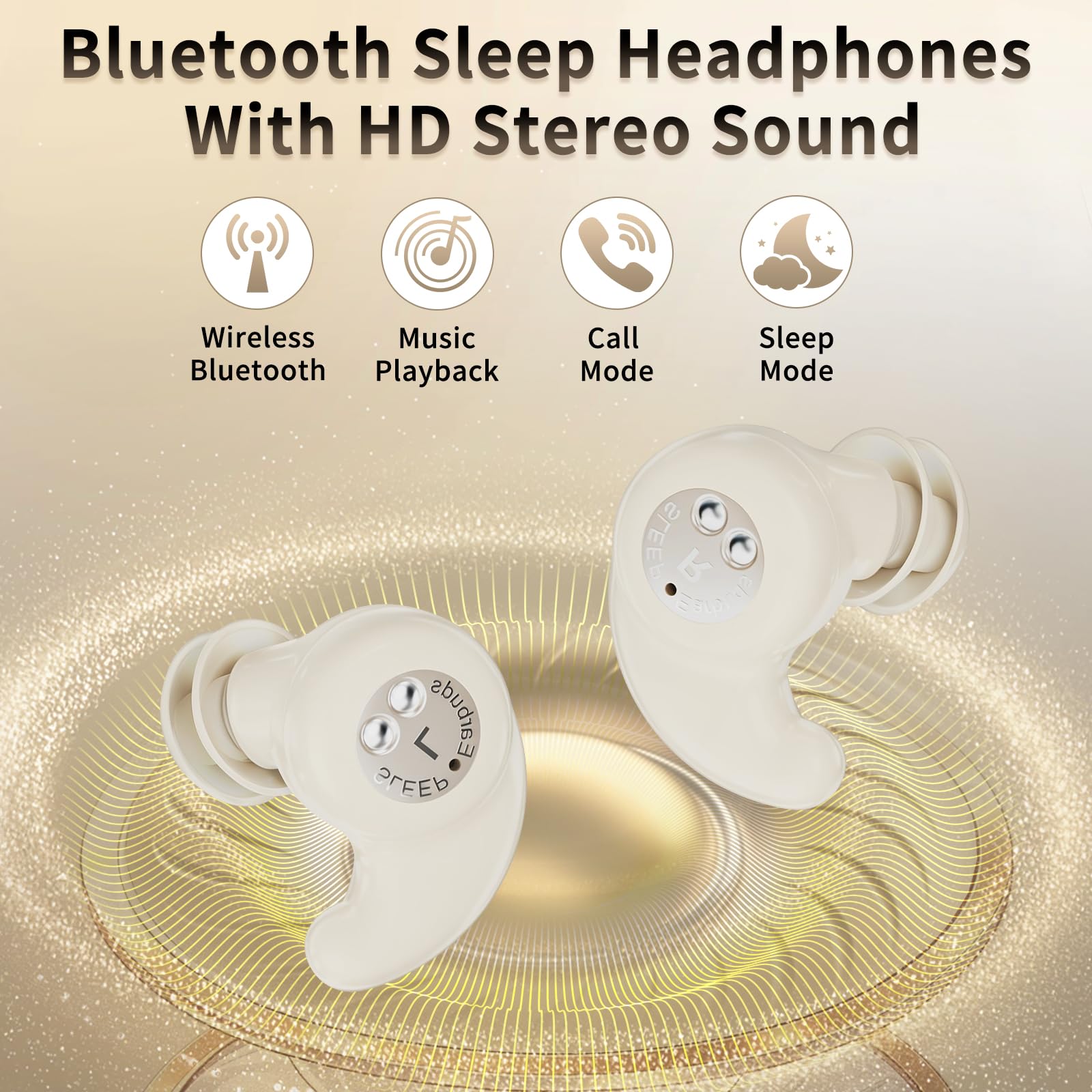Auriculares para dormir, 2026 nuevos mini auriculares inalámbricos para dormir de lado, auriculares Bluetooth 6.0 para dormir, auriculares IPX7, ultracómodos para dormir de lado, suaves y sin presión