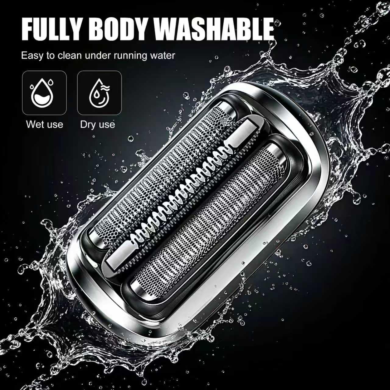 73S Series 7 Replacement Head,Compatible with 73S Replacement Electric Shaver Heads Braun 7020s/7025s/7027cs/7071cc/7075cc/7085cc（1PACK）