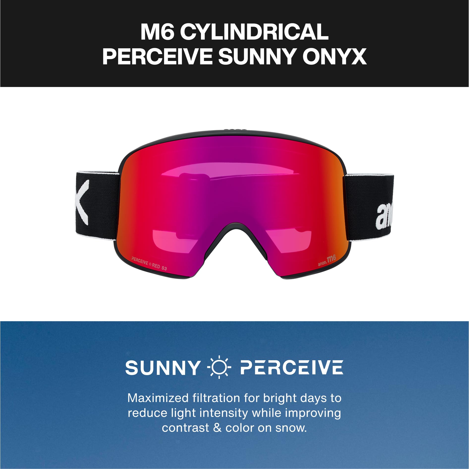 Amazon | [ANON] ユニセックス M6 ローブリッジフィット ゴーグル ＋