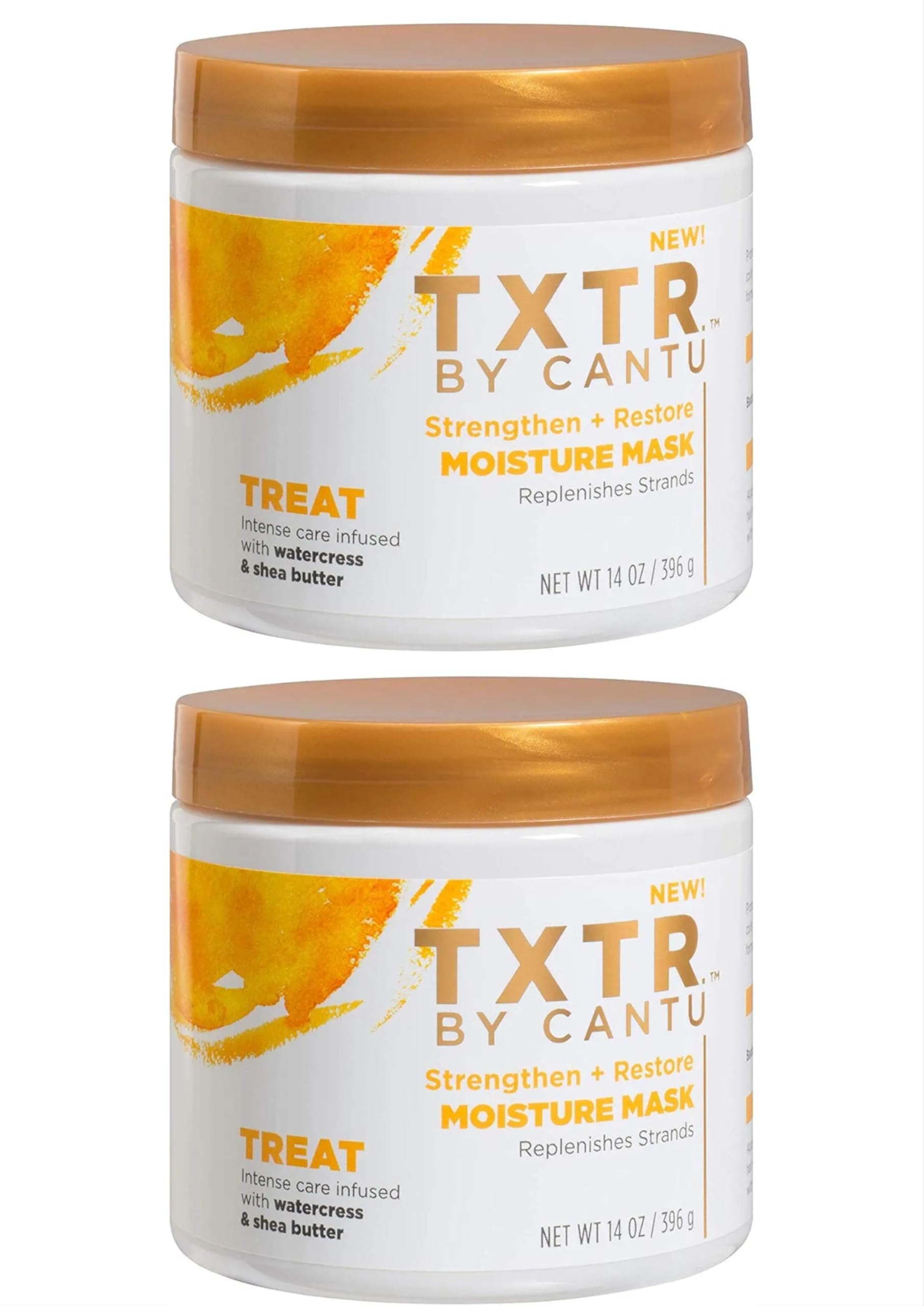 CantuTxtr Treat Moisture Mask 14 Ounce Jar (2 Pack)