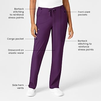 WINK W123 Women's Drawstring Scrub Pant
