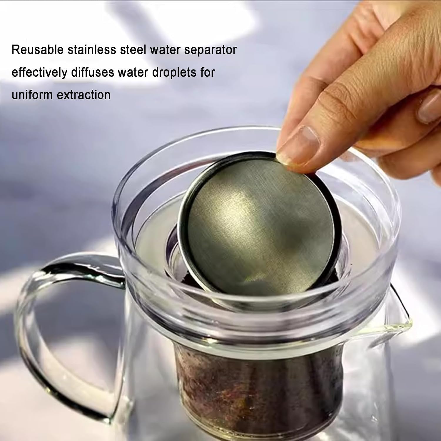 Cafetera de goteo frío, diseño desmontado de 600 ml, flujo de agua ajustable, prepara 1-3 tazas, ideal para el hogar y bares