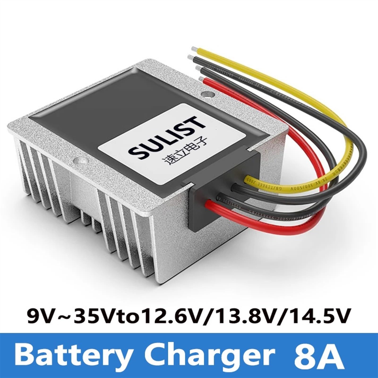 Ładowarka litowa 9-35 V do 13,8 V 12,6 V 14,5 V 16V5A-8A Ładowarka do baterii litowej 12 V System podwójnej baterii Ładowarka do obniżania poziomu baterii kwasowo-ołowiowej DC (kolor: 13.8Voutpu