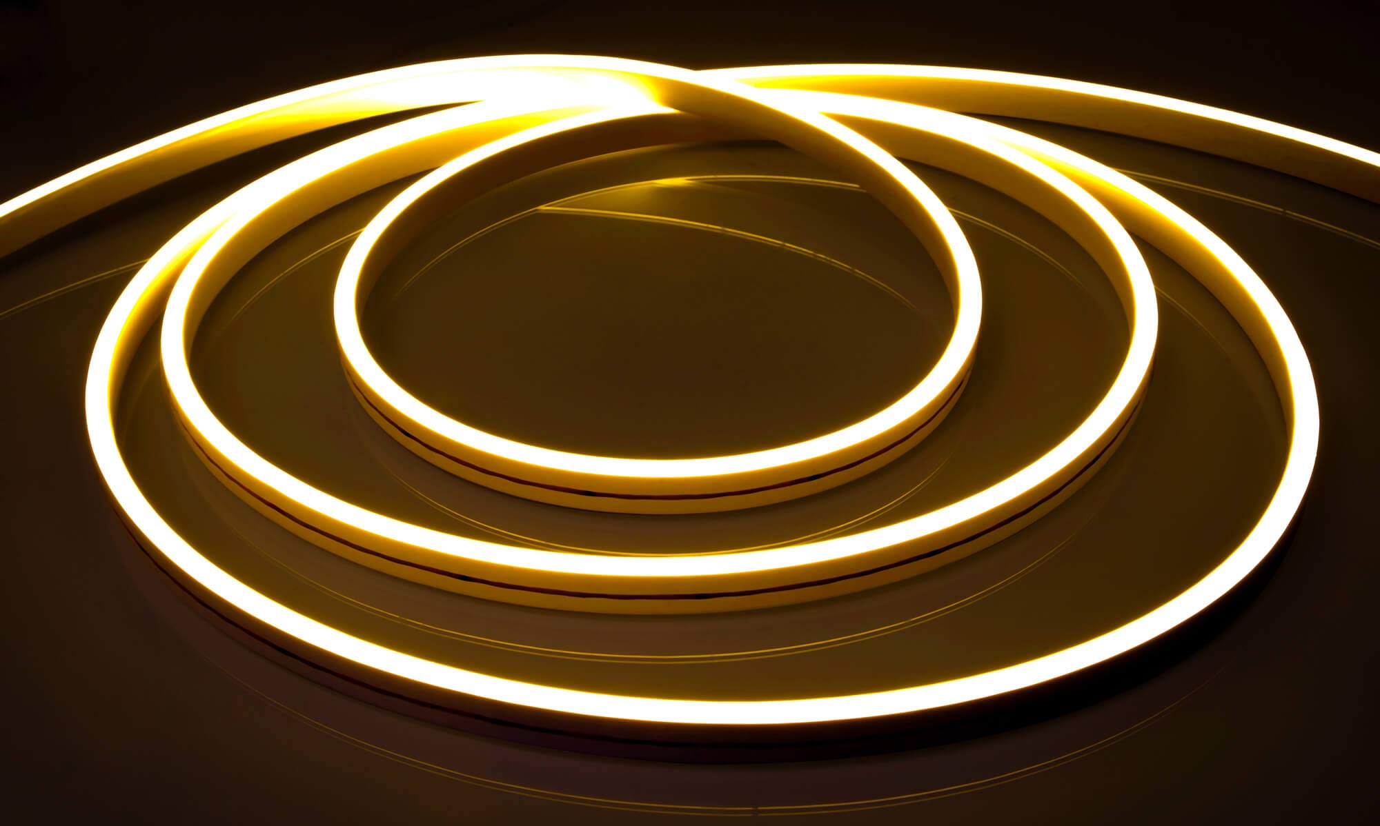 Premium 24 V LED Neon Flex striscia IP65 bianco caldo set di alimentatore 10 m