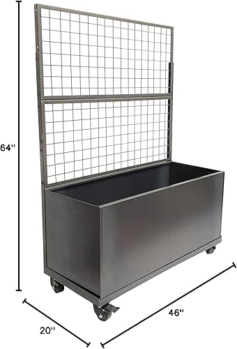 Miniatura 3 de Maceta enrejada Corten (con ruedas)