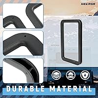 Vista 3 de HECASA Marco de ventana de puerta de entrada de 12 x 21 pulgadas para caravana, remolque, cámper, puerta de entrada universal, marco