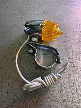 Amazon.co.jp: 当時物 ホタルランプ 暴走ランプ 黄色 クランプ ネジ式
