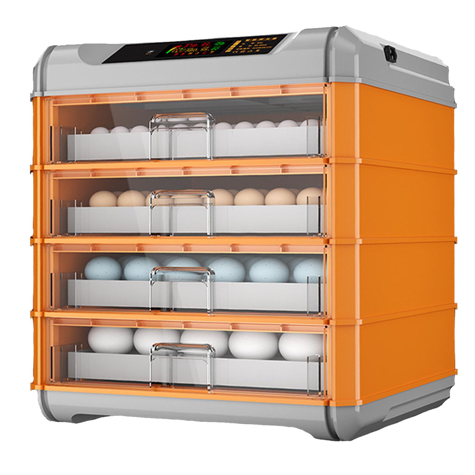 192-256 Huevos Incubadora de Huevos de criadero de Aves de Corral con Pantalla Digital LED Control de Temperatura automática, criadero de Pollo para Granjas Familiares en el Aula,256Eggs