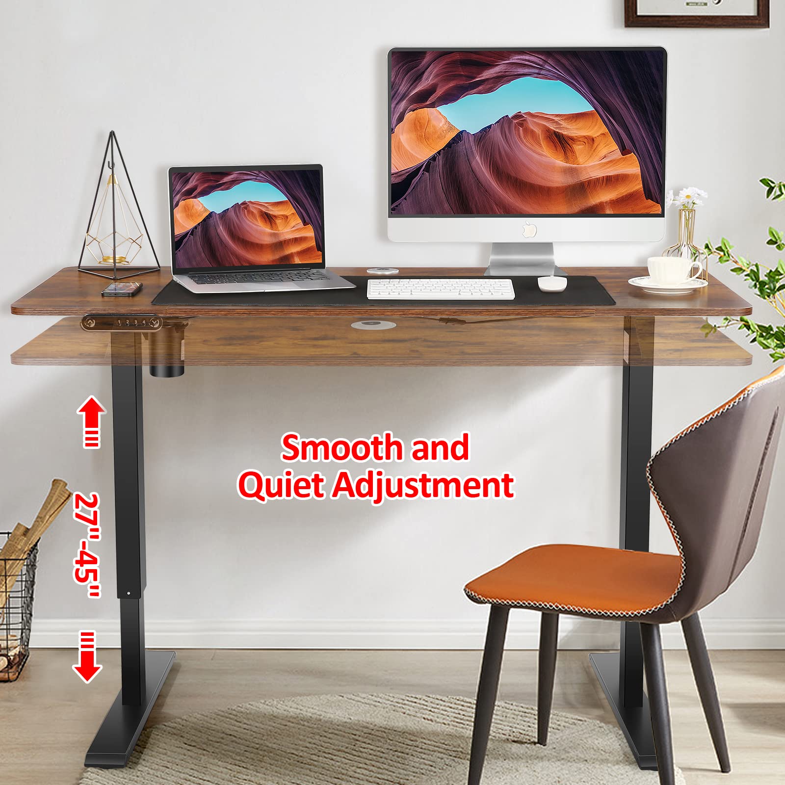Snapklik.com : Farexon Standing Desk Adjustable Height, Adjustable Desk ...