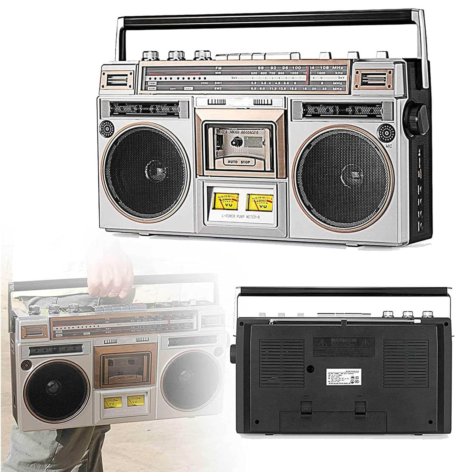 80s Boombox Studebaker 80's Retro Street Bluetooth Boombox With Fm