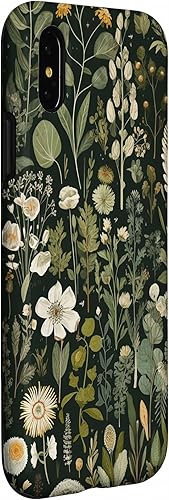 Miniatura 9 de Funda para iPhone 1212 Pro Olive Green Boho Botanical Wildflowers