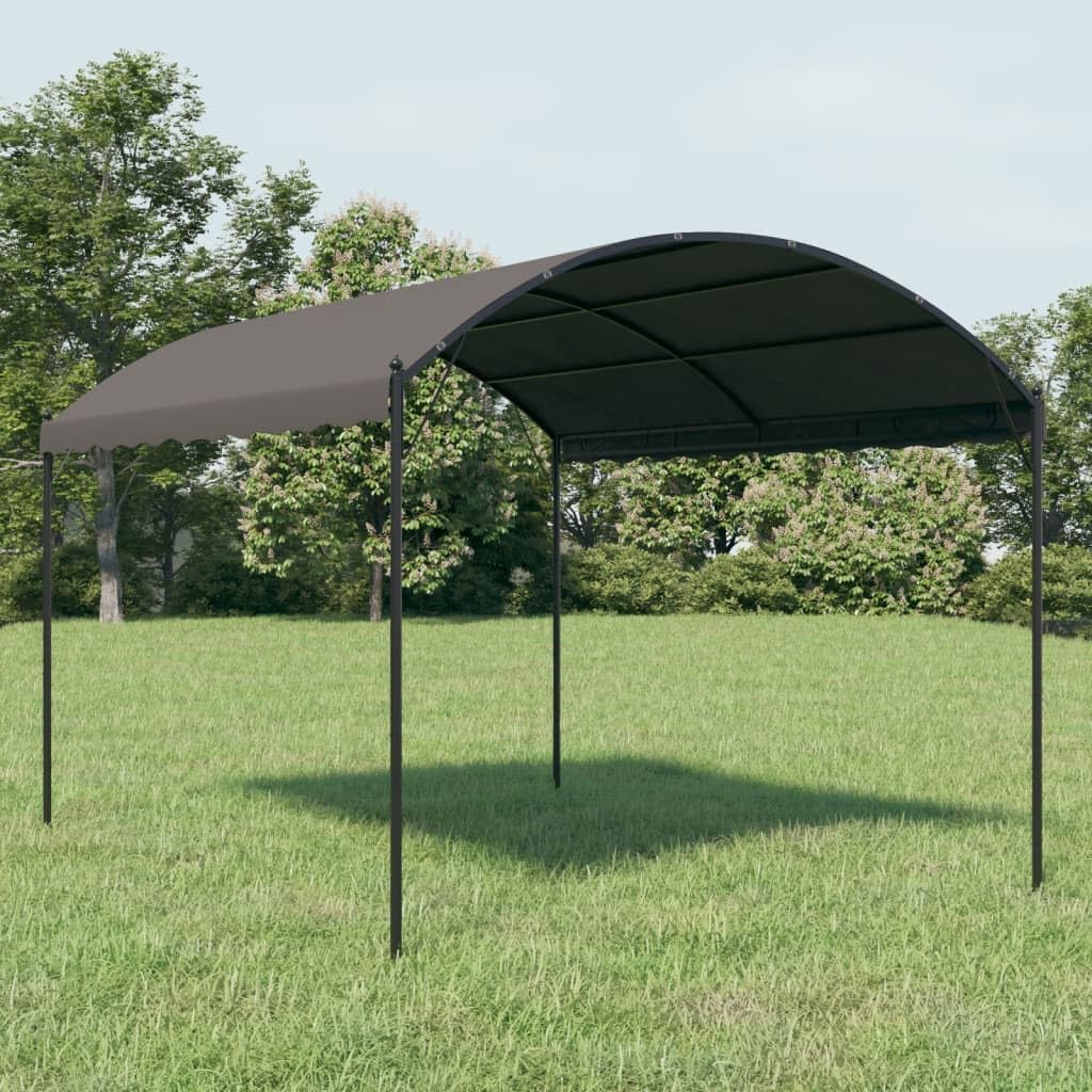 Pavillon 3x4m Gartenpavillon mit Stahlrahmen, Anthrazit
