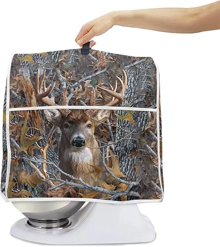 Miniatura 2 de Camo Deer - Funda para batidora de pie compatible con mezclador de cocina de 4.5 a 5 cuartos de galón, fundas lavables a prueba de polvo para todos