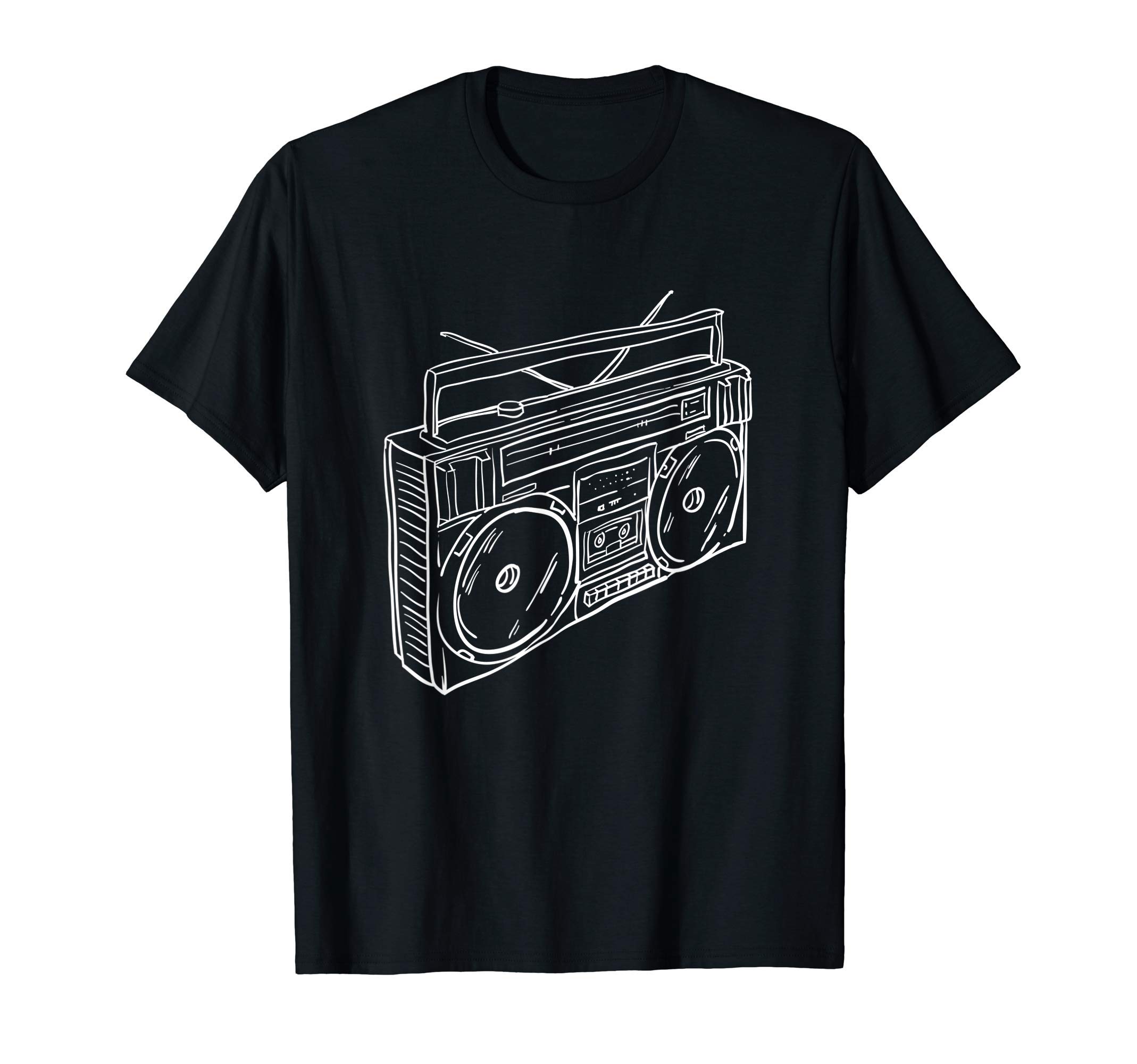 DJ Boombox Party80s & 90s Old School Music Hip Hop Beatbox Boombox T-Shirt