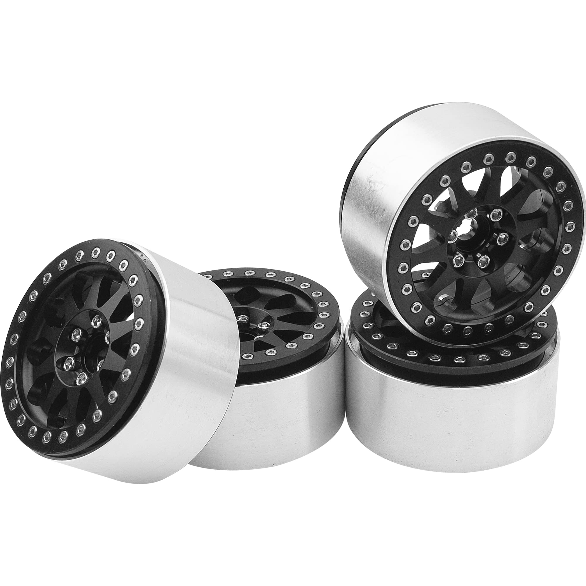 4-Pack RC 2.2 Crawler Mud Tires – 130mm Tall, Fits 2.2 Beadlock Wheels – Off-Road RC Upgrade Tires With Foam Insert - View #2