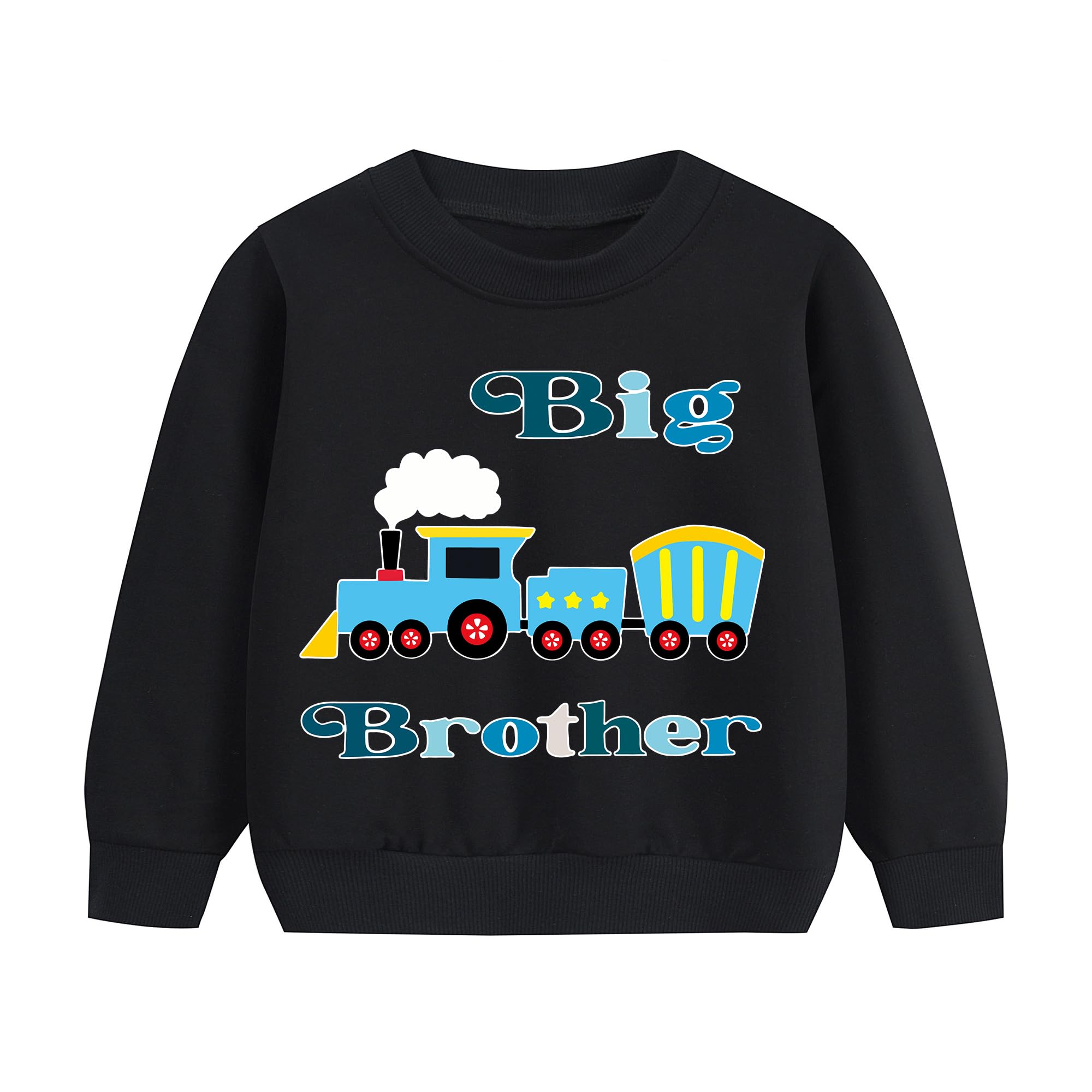 DHASIUEBoy Sweatshirt Big Brother Monster Truck Pullover Long Sleeve Shirts Jumper for Kid Boys 1-7 Years